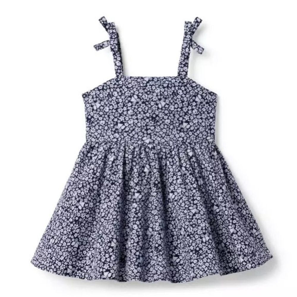 Janie and Jack Navy Floral Dress E.T.